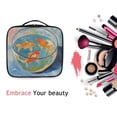 thumbnail image 6 of FORMRS Travel Makeup Bag Large Capacity Train Case Cosmetic Organizer with Adjustable Dividers, Art Goldfish, 6 of 8
