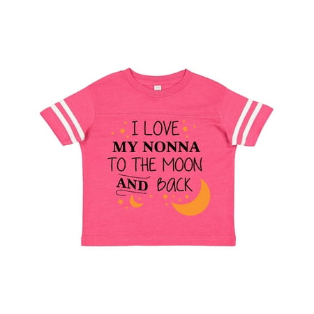

Inktastic I Love My Nonna to the Moon and Back Gift Toddler Boy or Toddler Girl T-Shirt