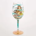 thumbnail image 2 of Lolita Mystical Mermaid Hand Painted Wine Glass 15oz, 2 of 3