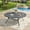 Gray, variant on VOXBIN 48" Round Outdoor Patio Dining Table with Adjustable Umbrella Hole, Seats 6 Ideal for Deck(1 pieces)