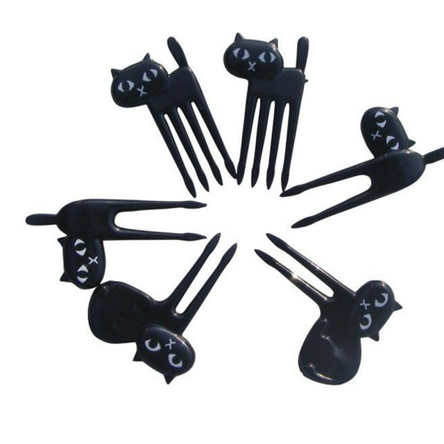 Dengmore 36Pcs Lovely Animal Food Fruit Forks Decor Animal Mini Cartoon Toothpick Lunch