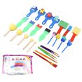 thumbnail image 2 of Kids Painting Brushes Set, Fun Sponge Painting Kits Early Learning Washable  For Home For School For Adults, 2 of 8