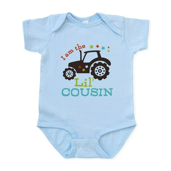 CafePress - Little Cousin Tractor Infant Bodysuit - Baby Light Bodysuit, Size Newborn - 24 Months