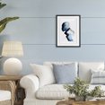 thumbnail image 3 of Stupell Industries Modern Feeling Blue Portrait Silhouette Black Framed Print Under Glass, 14 x 20, by Simone Elum, 3 of 8