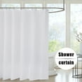 thumbnail image 3 of Cortina de baño blanca impermeable y antiincrustante Yuarrent 180 x 200 cm, 3 of 6