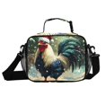 thumbnail image 5 of ALAZA Rooster on Christmas Lunch Box Insulated Cooler Bag Reusable Tote Bags Shoulder Strap, 5 of 7