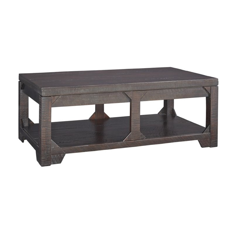 Ashley Rogness Lift Top Coffee Table In Rustic Brown