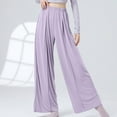 thumbnail image 2 of Plus Size Summer Dresses Womens Pants Wide Leg Fashion Womens Casual Solid Color Elastic Loose Pants Straight Wide Leg Trousers Pants, 2 of 8