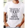 thumbnail image 1 of Men's Summer Short Sleeve T-Shirt with Front Print - Comfortable, Breathable Fabric, Casual Sporty Style- What Happens In Vegas Started In Oakland Tee For Adult, Men, Women, Teen, Teenager,, 1 of 6