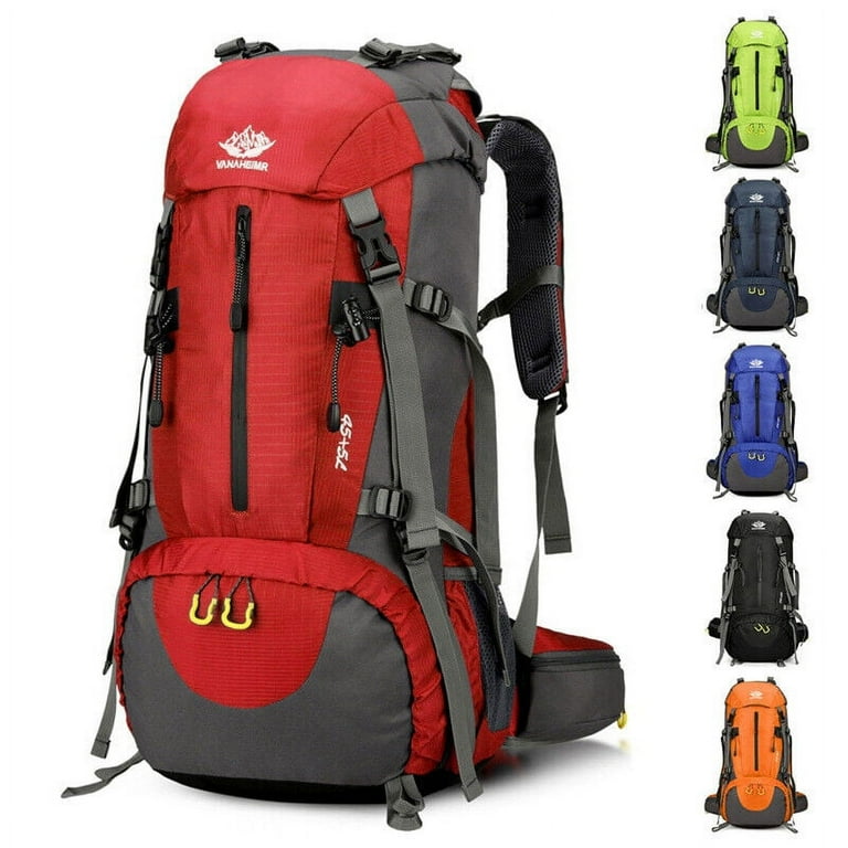 63 L Hiking Backpack Men Camping Backpack with rain cover Lightweight Backpack Walmart