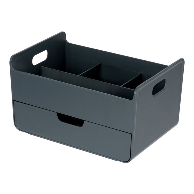 Organizador de escritorio AGBOX con 1 cajón Color azul Ideal para oficina y Hogar Multiusos