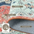 thumbnail image 6 of Junovo 6'x9'Rugs for Living Room Boho Rug Floor Carpet,Red/Blue, 6 of 7