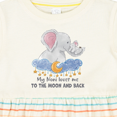 thumbnail image 4 of Inktastic My Noni Loves Me to the Moon and Back Elephant Family Girls Baby Dress, 4 of 5