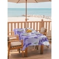 thumbnail image 2 of Outdoor Tablecloth with Umbrella Hole for Patio/Picnic/Party/Camping, Purple Lavender Waterproof Table Cloth Rectangle Table Cover Washable, Spring Watercolor Wildflower Garden Floral (60"x 84"), 2 of 8