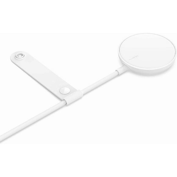 Cargador Inalámbrico Magnético Belkin Blanco Compatible con MagSafe y Cable Extra Largo para iPhone