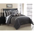 thumbnail image 1 of Chic Home CS0937-US 24 Piece Shilo Embroidered Design Comforter Bedding Set, Grey, 1 of 1