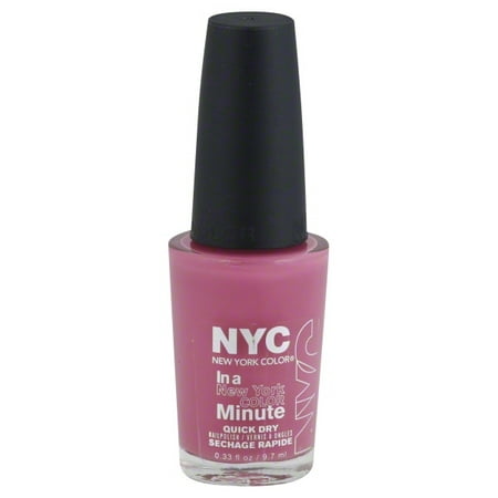 NYC New York Color In a New York Color Minute Quick Dry Nail Polish, 264 Lincoln Square Lavender, 0.33 fl