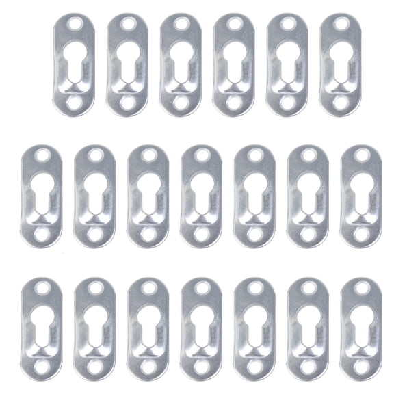 20pcs/ Metal Keyhole Hanger Fasteners for Picture Frames Cabinet
