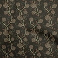 thumbnail image 1 of oneOone Velvet Brown Fabric Floral Craft Projects Decor Fabric Printed By The Yard 58 Inch Wide, 1 of 5