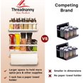 thumbnail image 6 of Magnetic Spice Racks (2-Pack, White) with Paper Towel Holder & 6 Hooks – Kitchen Space-Saving Organizer for Fridge or Oven, 6 of 6