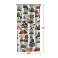 thumbnail image 5 of Brown Mushroom Bug White Pattern Shower Curtain 36"x72" ,Bathroom Decorative Shower Curtains Set with 12 Hooks,Modern Waterproof Washable Shower Curtain, 5 of 6
