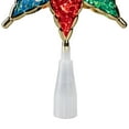 thumbnail image 6 of Northlight 8" Pre-Lit Red and Green Crystal 8-Point Star Christmas Tree Topper - Clear Lights, 6 of 6