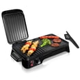 thumbnail image 1 of NutriChef Dual Electric Griddle - Nonstick Coating, Rotary Temperature Control, Plug-in Operation, Oil Tray, 1 of 2