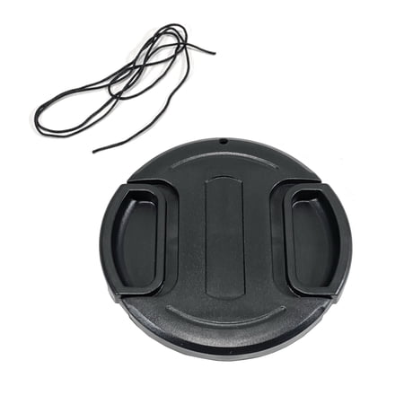 MaximalPower 72mm Snap-On Center-Pinch Lens Cap with Leash for DSLR Cameras