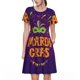 thumbnail image 1 of Balery Mardi Gras2 Vestidos sueltos de manga corta para mujer, vestidos de verano 2025, vestidos casuales de corte A con vuelo., 1 of 6