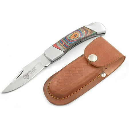 Wild Turkey Handmade Collection Everyday Carry Lock Back 4 inches Manual Folding Knife (Multi-Color)