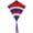 27" Patriotic Arch, variant on In the Breeze 3300 - Rainbow Arch 27 Inch Diamond Kite - Single Line - Includes Kite Line and Bag