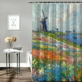 thumbnail image 2 of JEUXUS Tulip Fields Near the Hague, Giclee Shower Curtain for Bathroom White, 2 of 6