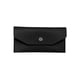 thumbnail image 5 of Qarigey Cartera de cuero PU para mujer, monedero de Color sólido de repuesto Rectangular con botón a presión, estilo sencillo y elegante, Negro 2piezas, 5 of 6