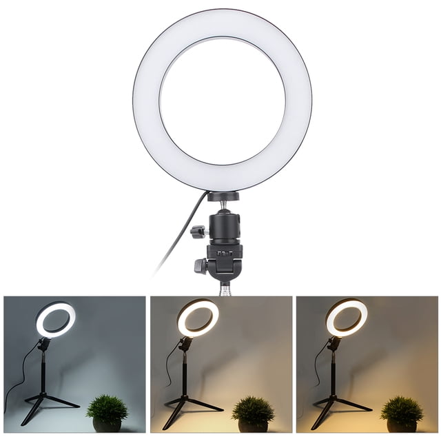 Luz de relleno regulable anillo para fotografía USB 6 pulgadas LED alto rendimiento Bling Bling