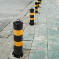 thumbnail image 1 of BEADCEST Driveway Barrier Traffic Barricade Cylindrical Safety Bollards 1Pcs, 1 of 8