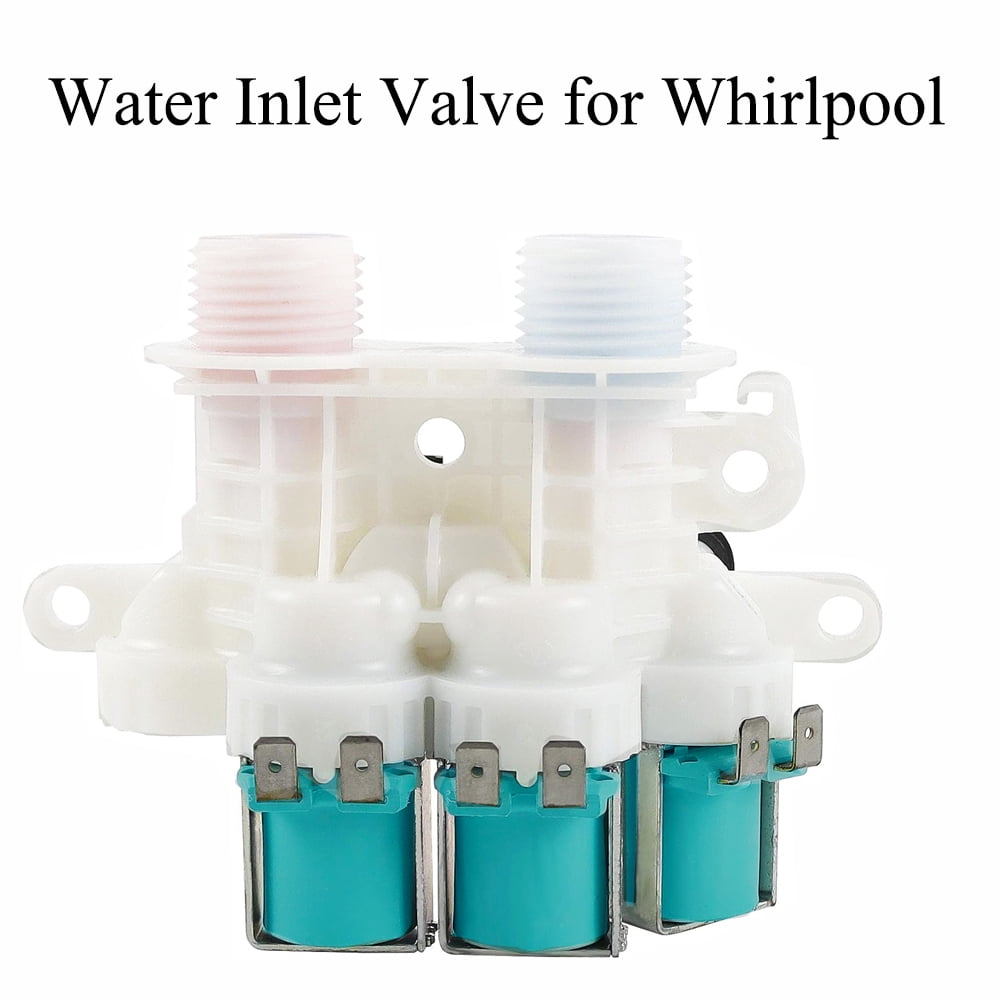 TOP-MAX W11096268 Water Inlet Valve fit for Whirlpool Kenmore, Replace W11220230, W10632527, W10758829, W10853296, W11096268, AP6329544, 4591408, PS12349461, EAP12349461