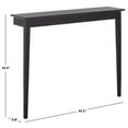 thumbnail image 3 of Safavieh Entil Traditional 2 Leg Wood Console Table, Black, 3 of 5