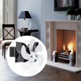 thumbnail image 4 of Silent Heat Powered Gas Pellet Fireplace Circulating Hanging Mounted Fan /Log Burner Saving Fuel Flue -, 4 of 8