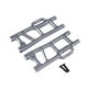 thumbnail image 4 of AMBRA DEL ARMA DEL ARMA DEL ARMA DEL ARRILER 1/10 RC Parte Premio Instalación fácil Fácil Actualización del automóvil Aluminio Aleación de aluminio Gris, 4 of 8