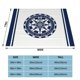 thumbnail image 1 of Mantas de tapicería náutica azul, mantas de franela suave, ropa de cama térmica transpirable, mantas de viaje personalizables, 1 of 4