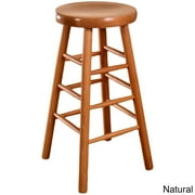 Beechwood Mountain LLC Backless Beech Wood Bar Stool 30"H x 16.5"W x 16.5"D by Overstock