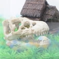 thumbnail image 3 of Flmtop Resin Aquarium Simulation Dinosaur Skull House Cave Fish Tank Landscape Ornament, 3 of 9