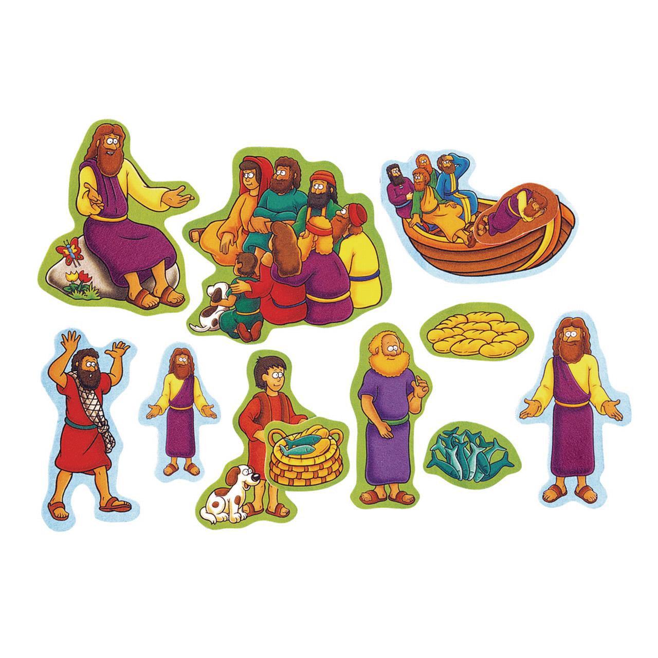 The Miracles of Jesus Felt Figures for Flannel Board Bible Stories-precut Story Time Felts 31093