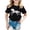 Black, variant on MUXiin Girl Tops Size 10-12 Letter Graphic Printed Round Neck Preppy Short Sleeve T Shirts Soft Back To School Funny Tees Boys' Tops, Tees & Shirts Children's Shirts