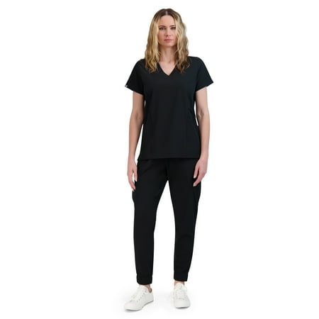 

Hanes ComfortFit Stretch Women s Scrub V-neck and Jogger Set