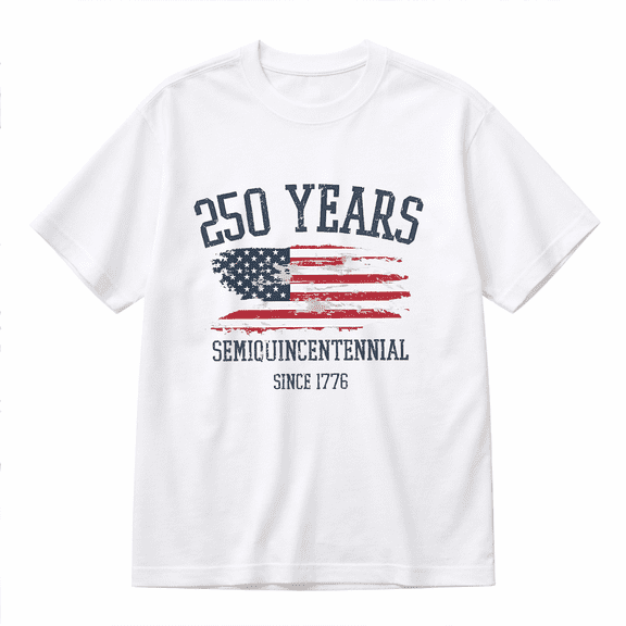 1776-2026 United States Patriotic Retro USA 250 Years Semiquincentennial Unisex Adult Tee 1776-2026 250 Years of America Graphic Casual T-Shirt for Men Women