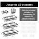 thumbnail image 4 of 5 Organizador De Metal Macizo Regadera De Baño Cocina Xtellar Negro, 4 of 4