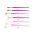 thumbnail image 2 of MERRYHAPY Cake Decorating Brushes Tools 6 Pcs Nylon Plastic Brush Set for Baking Supplies Rosy, 2 of 8
