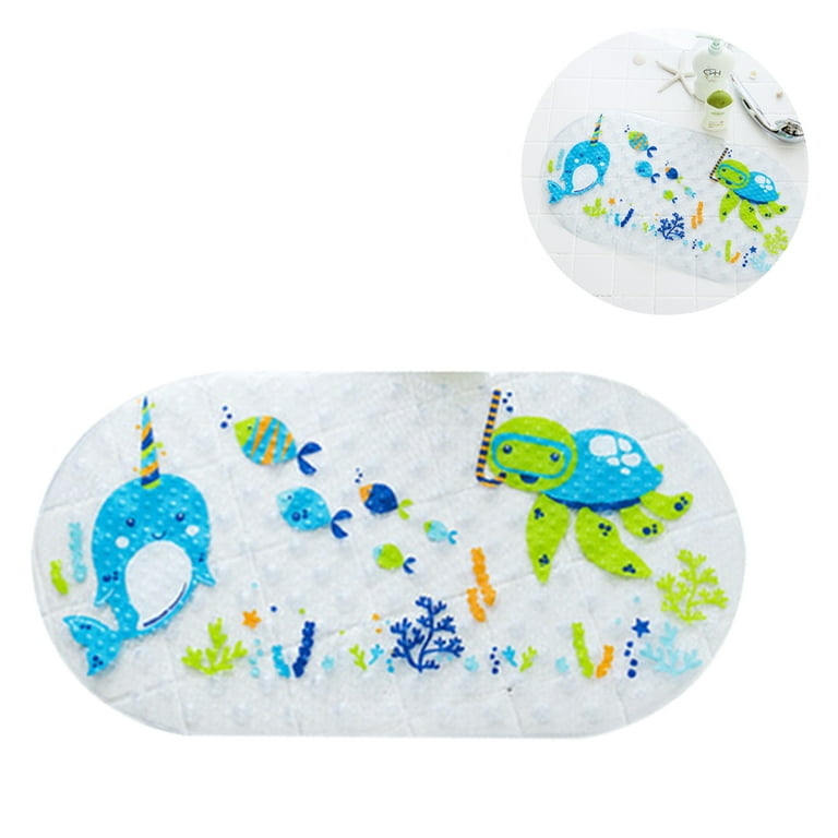 BEST Bath Mats for Tub Kids - Large Cartoon Non-Slip Bathroom