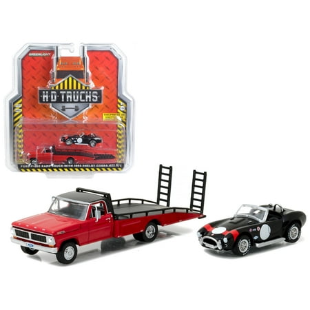1970 Ford F 350 Ramp Truck With Shelby Cobra 427 Sc Hd Trucks Series 8 164 Diecast Model By Greenlight